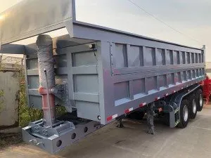 Remorque à benne basculante à levage hydraulique avant